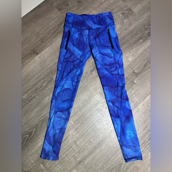 Lululemon Athletica Blue Run It Out Tight Leggings - Picture 9 of 10